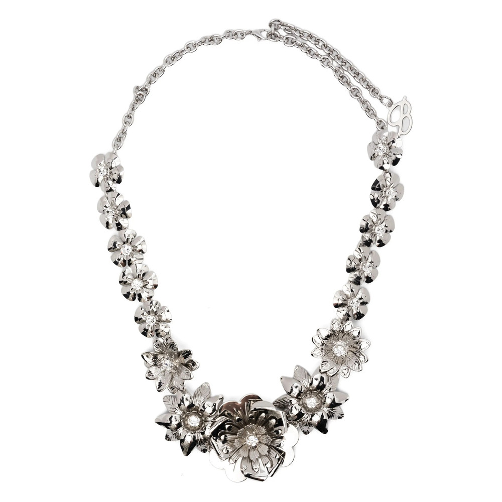 Blumarine Flower-chain Necklace