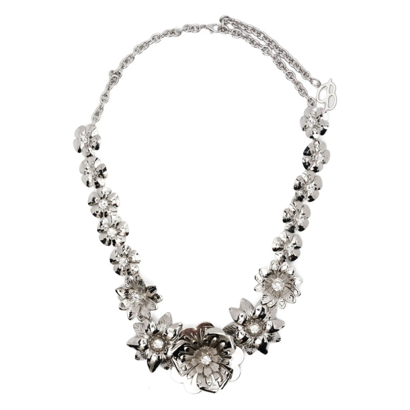 Blumarine Flower-chain Necklace