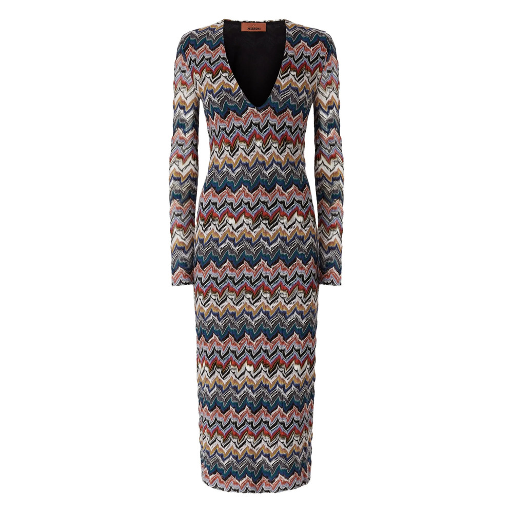 Missoni Geometric-pattern Long-sleeve Dress