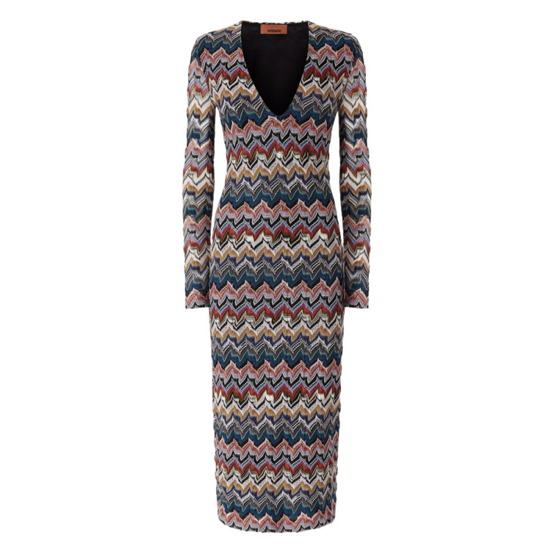 Missoni Geometric-pattern Long-sleeve Dress