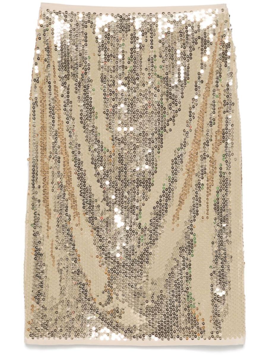 sequinned midi skirt