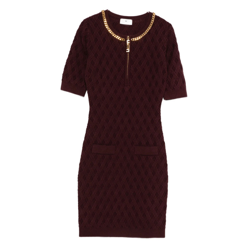 Elisabetta Franchi Chain-embellished Mini Dress