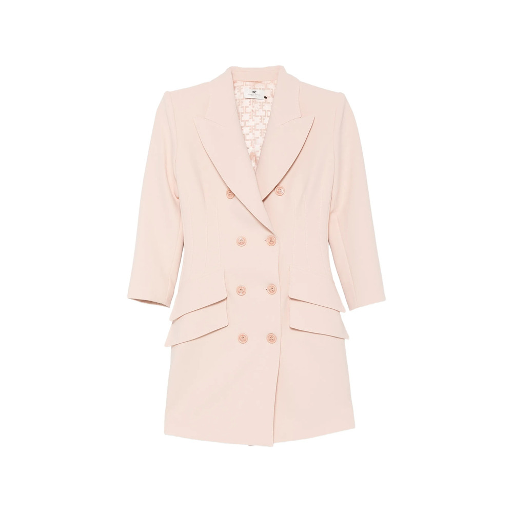 Elisabetta Franchi Double-breasted Peaked-lapel Mini Dress