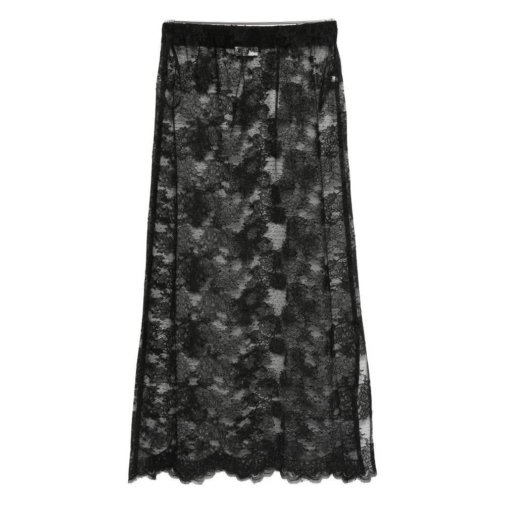 Malina Floral-lace Midi Skirt