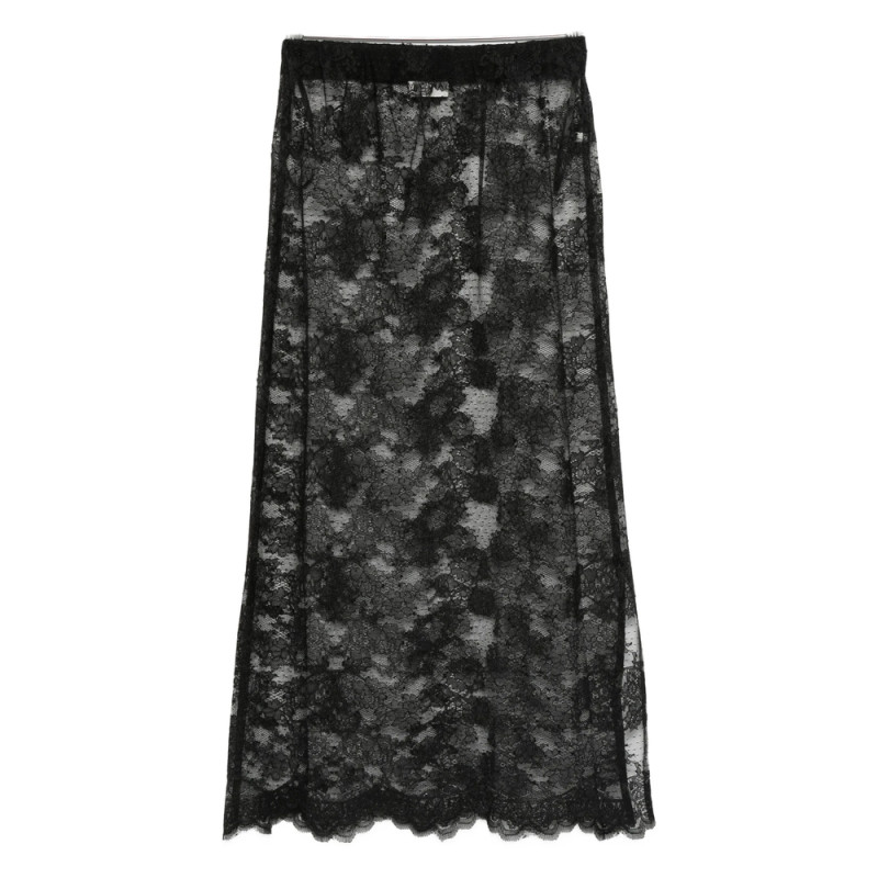 Malina Floral-lace Midi Skirt