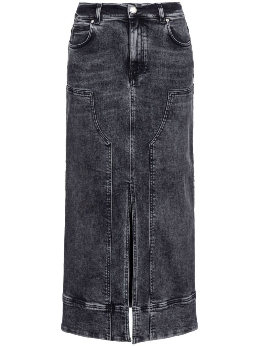Gregoriana denim midi skirt