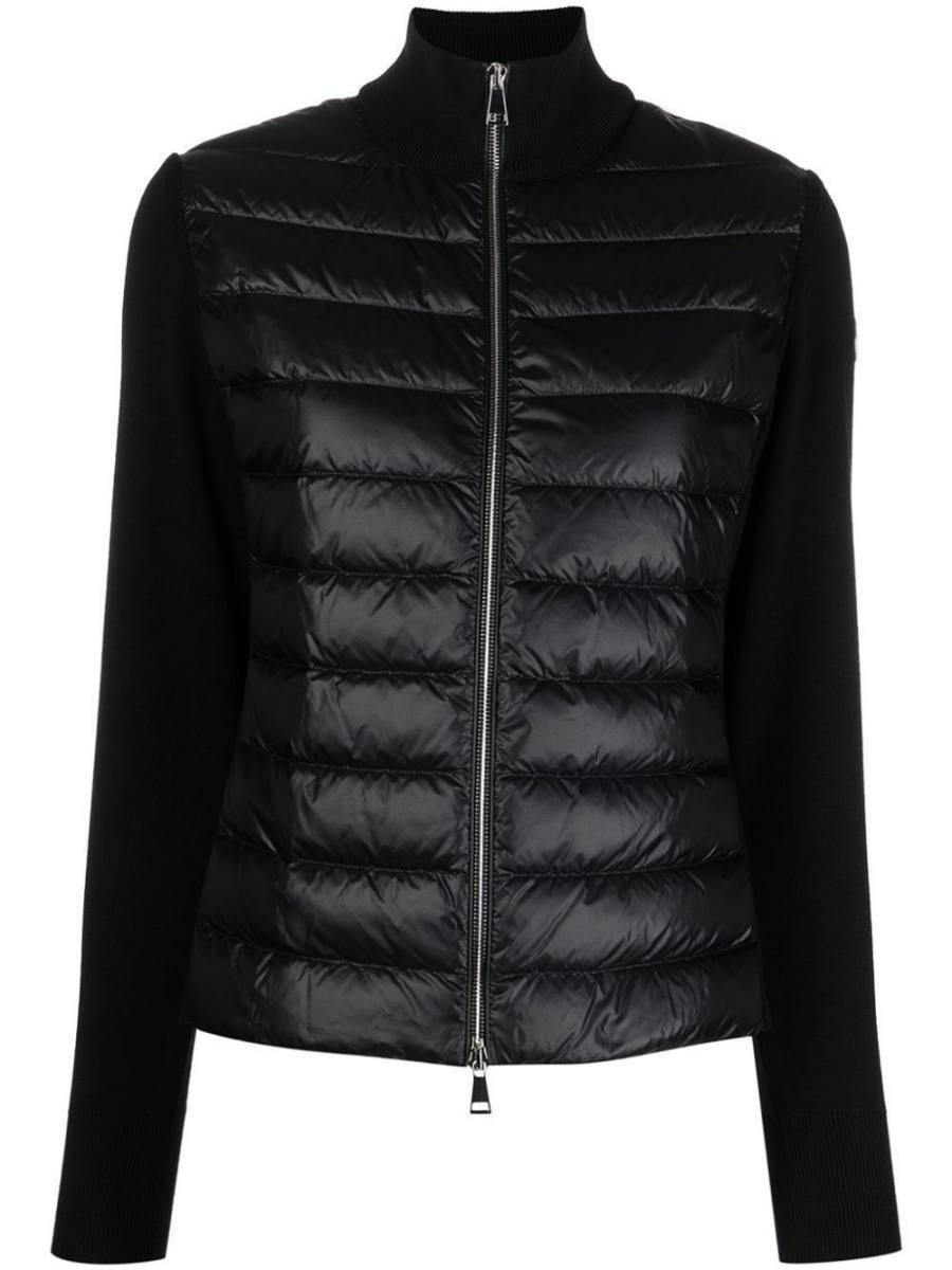 quilted padded cardigan