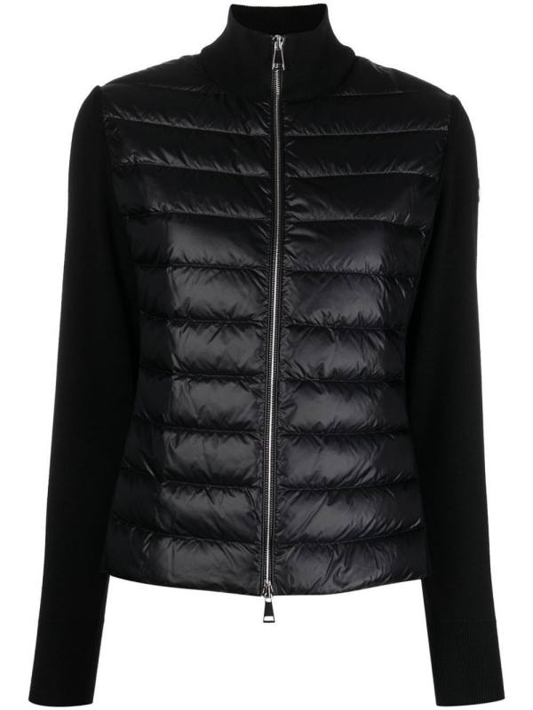 quilted padded cardigan