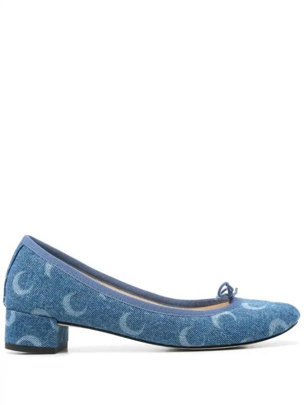 x Camille Repetto 30mm Moon-print pumps