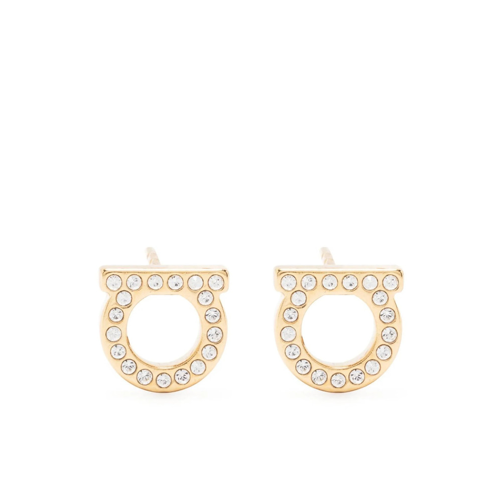 Ferragamo Gancini Embellished Earrings