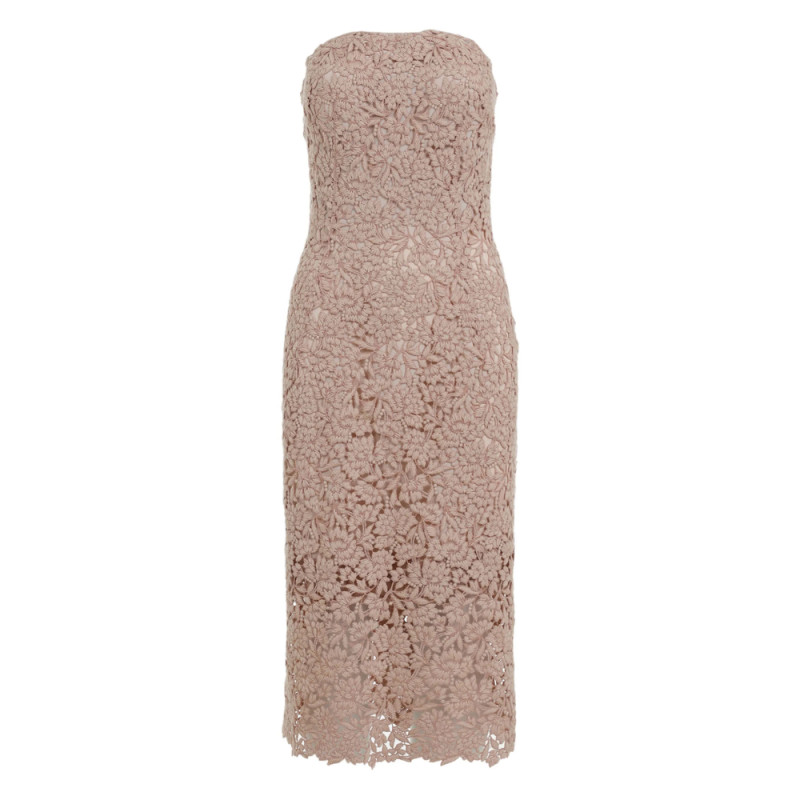 Ermanno Scervino Floral Lace Strapless Dress