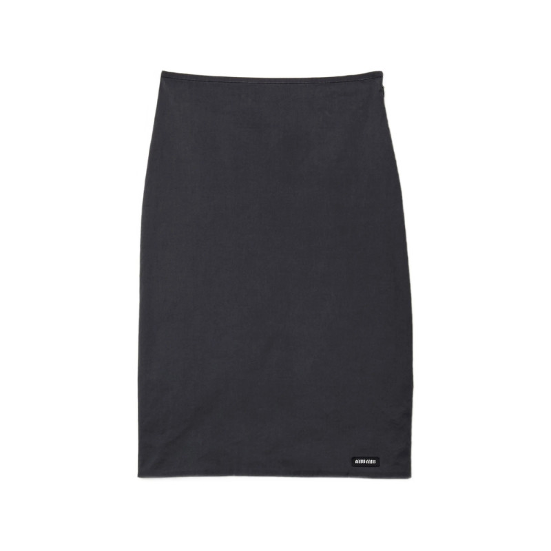 Miu Miu Stretch Poplin Skirt