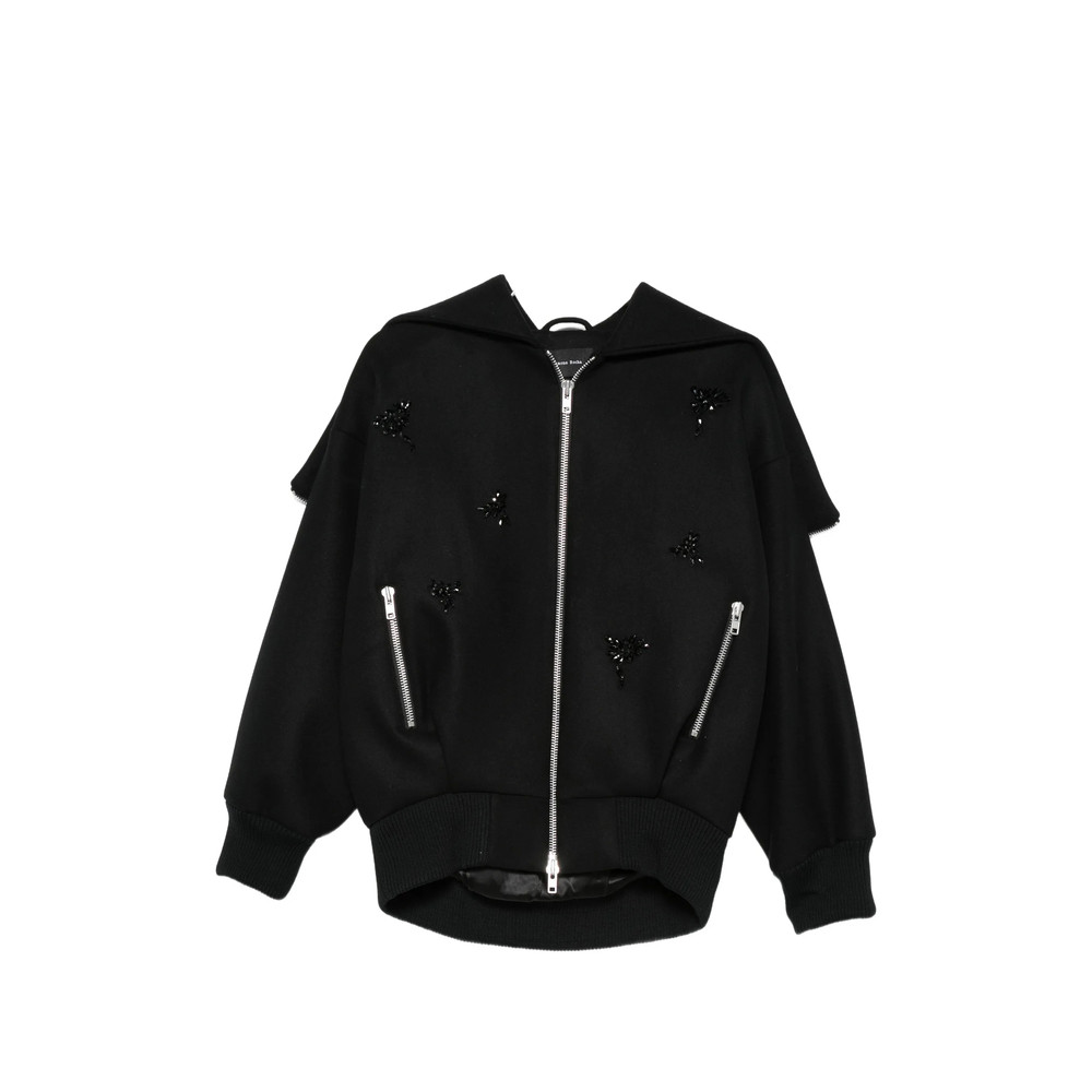 Simone Rocha Crystal-embellished Sailor-collar Jacket