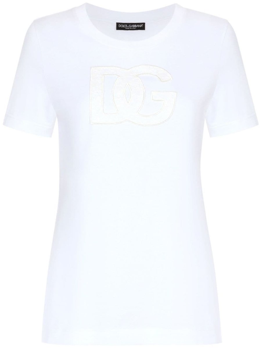 logo-patch cotton T-shirt