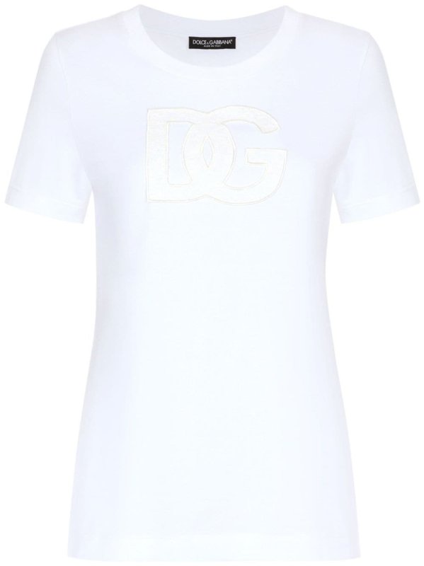 logo-patch cotton T-shirt