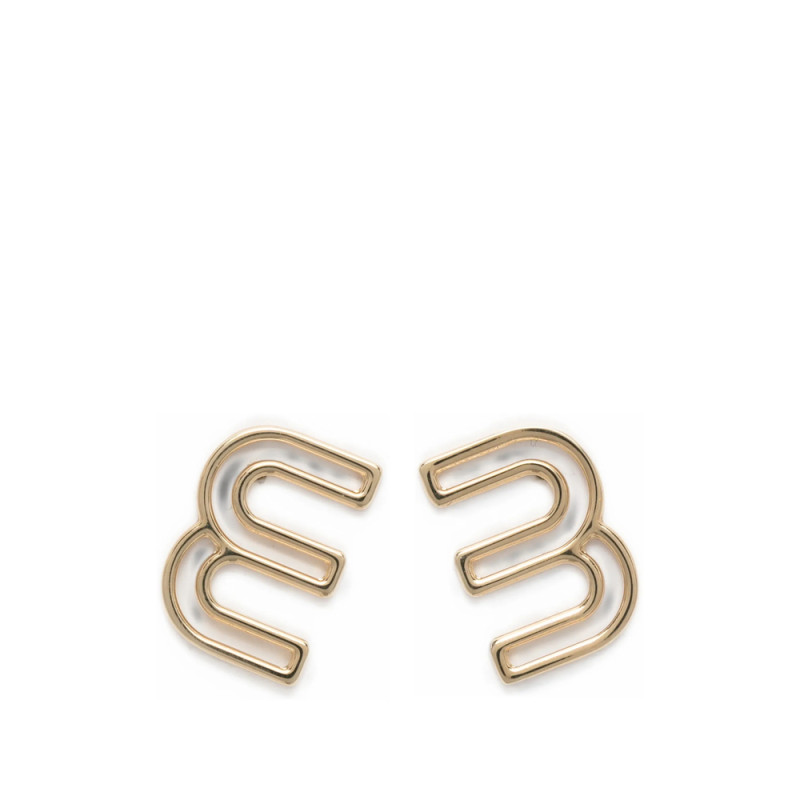 Miu Miu Logo-plaque Earrings