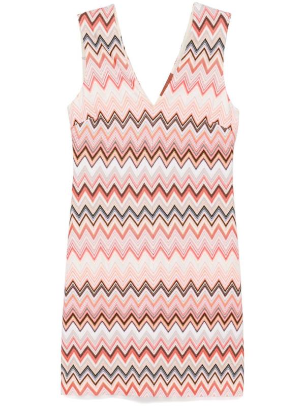 zigzag mini dress