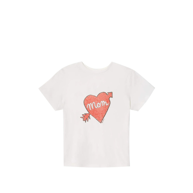 Re/done Classic Tee Mom Heart-print T-shirt