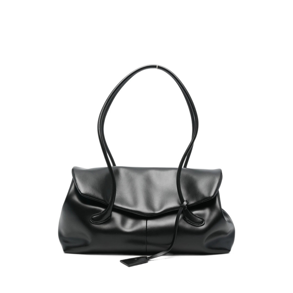 Low Classic Mini Haricot Flap Leather Tote Bag