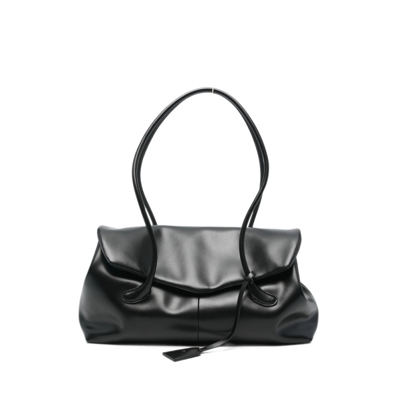 Low Classic Mini Haricot Flap Leather Tote Bag