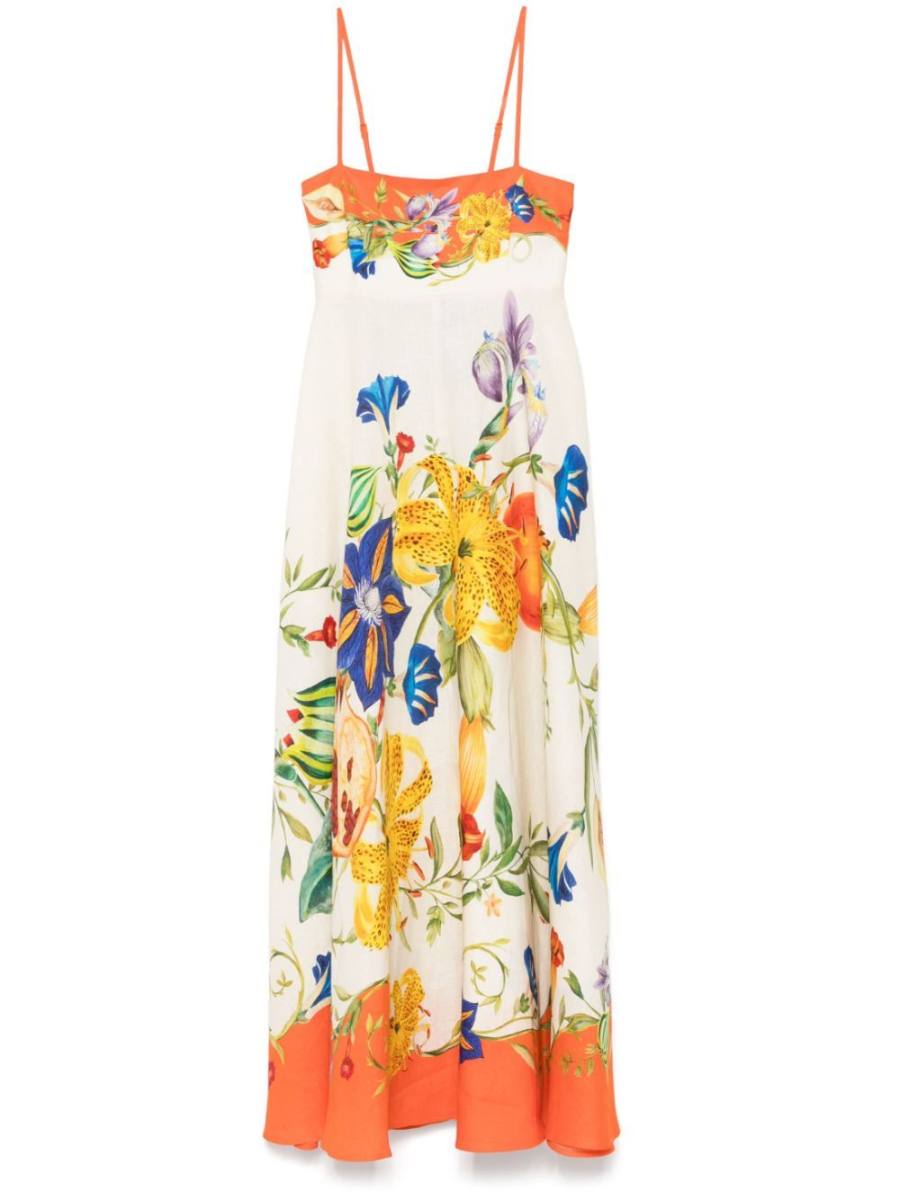 Flores midi dress