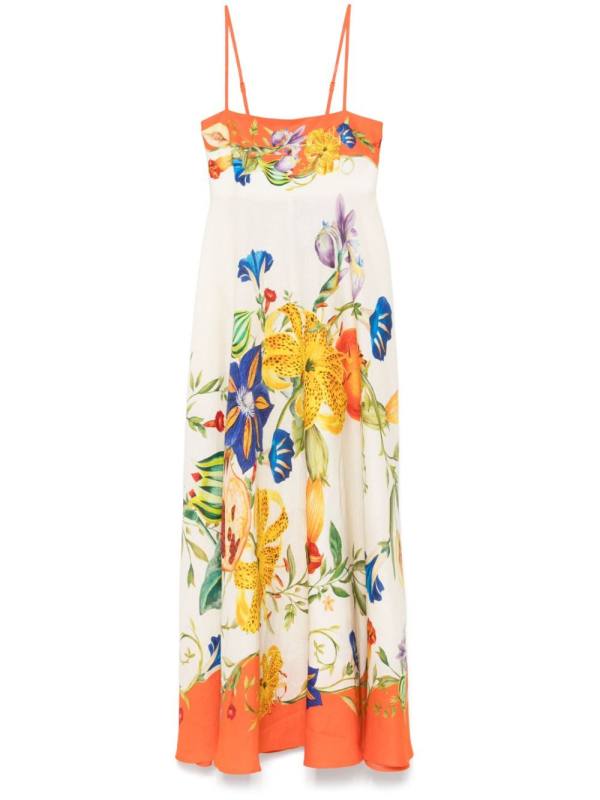 Flores midi dress