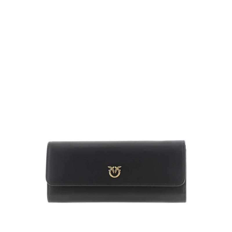Pinko Love Birds Leather Clutch Bag