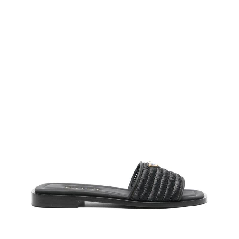 Prada Leather Slides