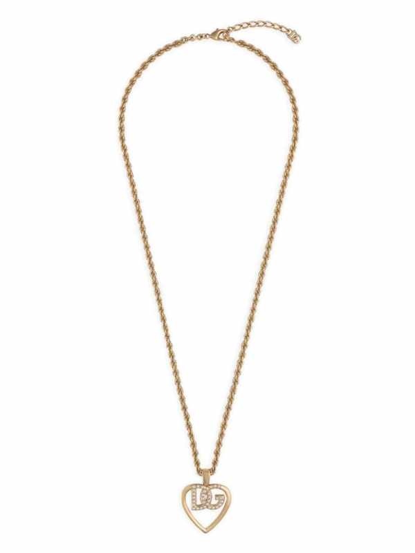 logo-pendant necklace