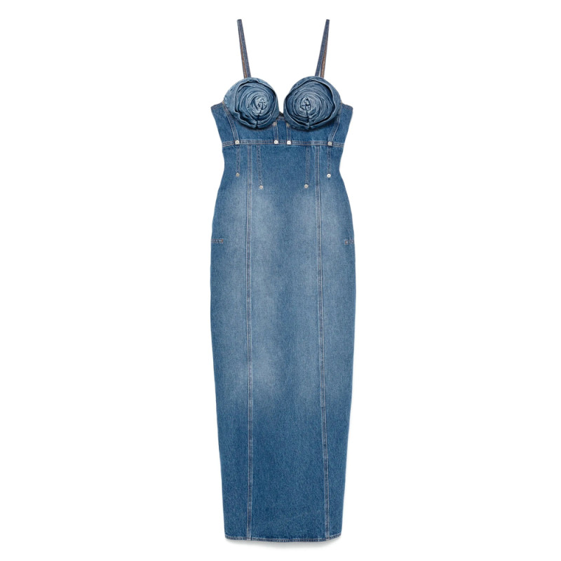 Jean Paul Gaultier Denim Maxi Dress