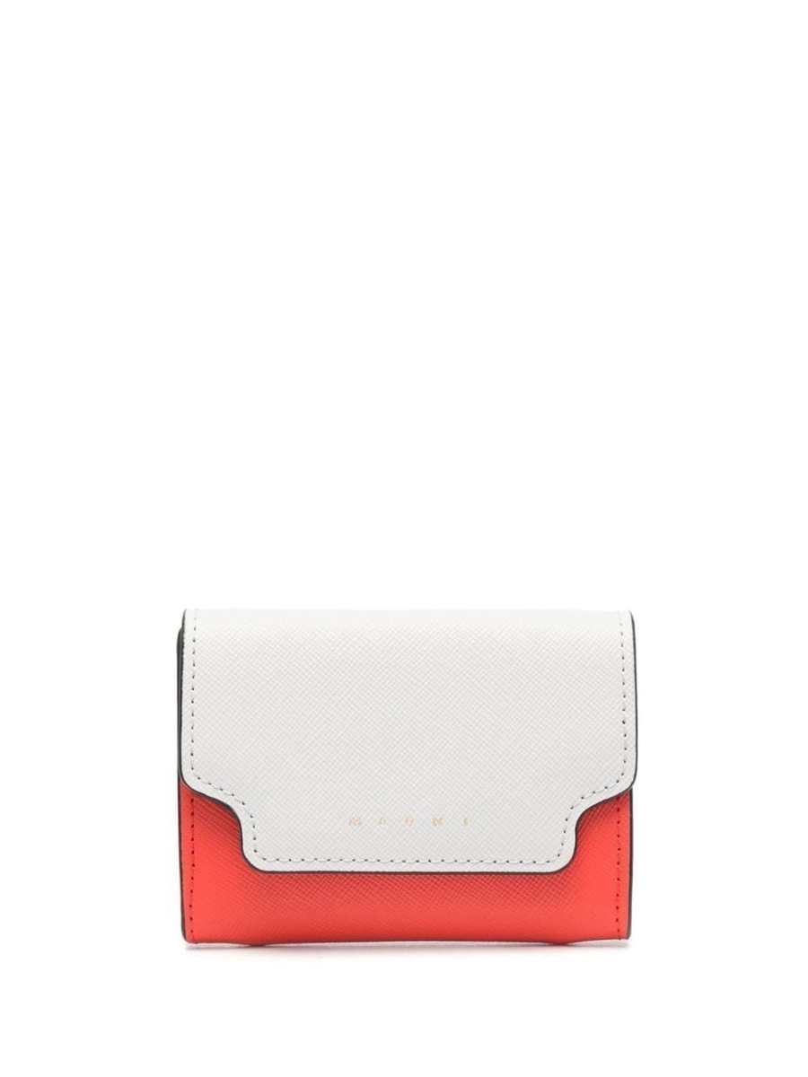two-tone leather wallet