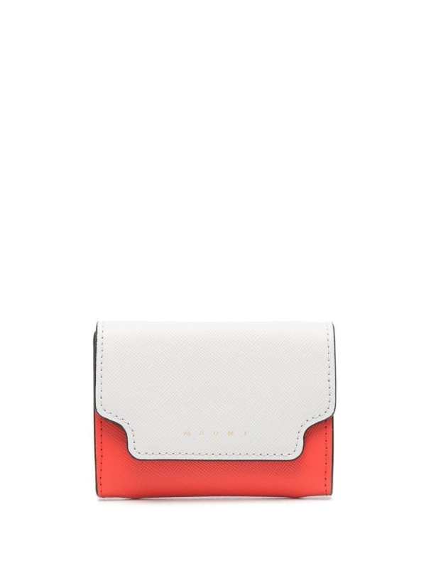 two-tone leather wallet