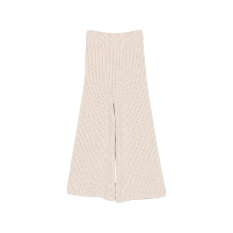 Ely Ely Ribbed-knit Cropped Trousers