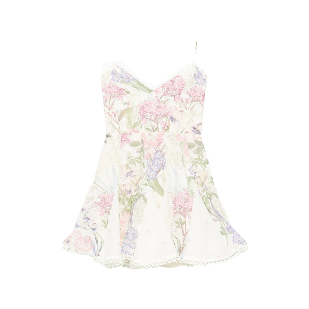 Charo Ruiz Marlene Floral-print Lace Mini Dress