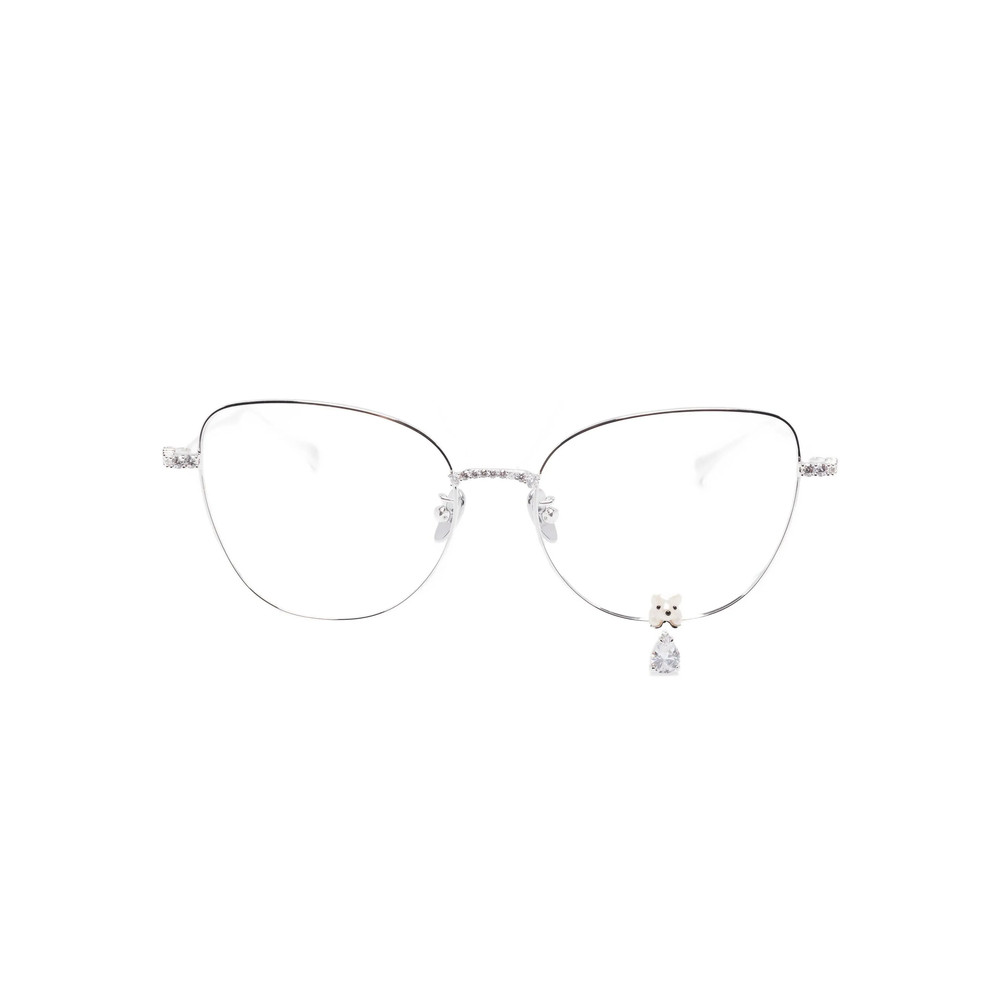 Yvmin Crystal-embellished Cat-eye Glasses