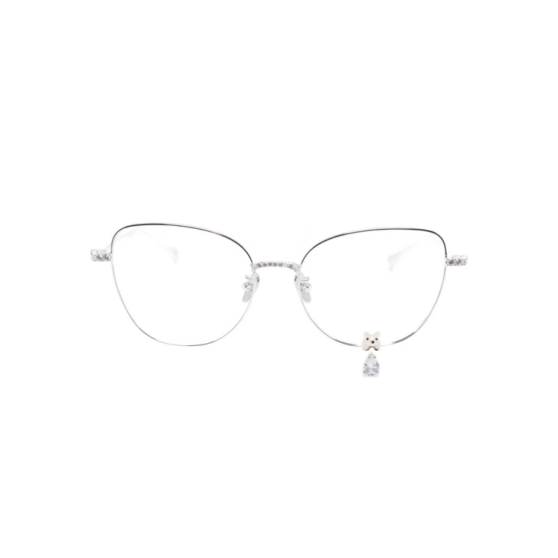 Yvmin Crystal-embellished Cat-eye Glasses