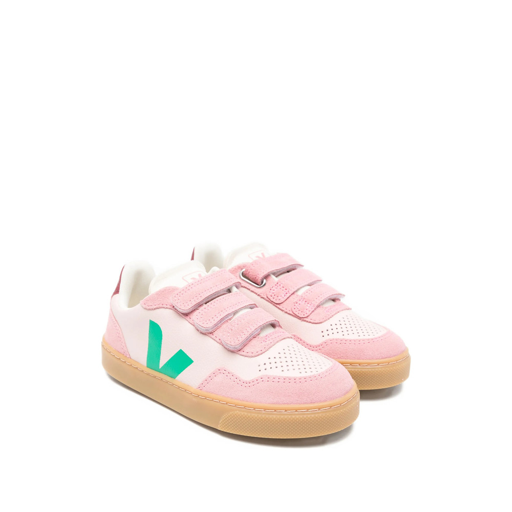 Veja V-10 Touch-strap Leather Sneakers