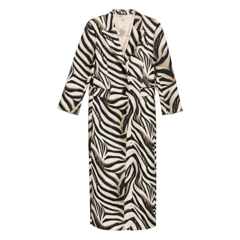 Eraldo Zebra-print Coat