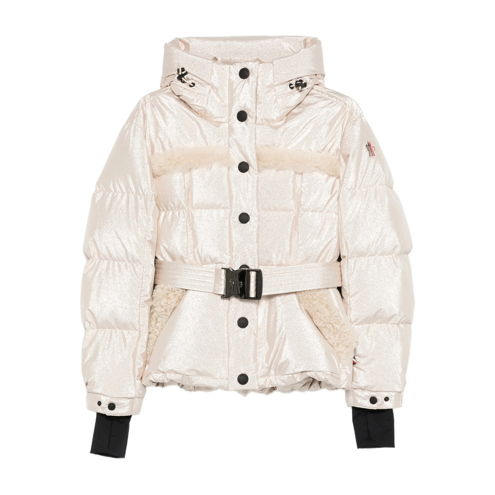 Moncler Grenoble Metallic Shearling-trimmed Jacket