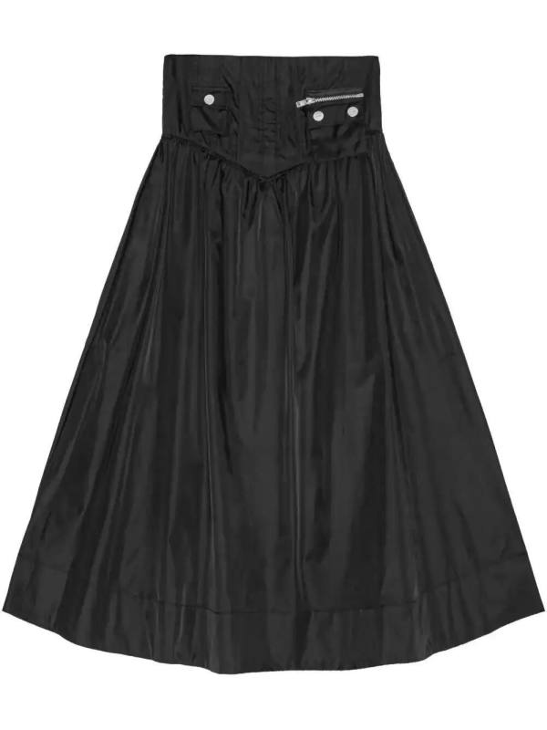high-waisted maxi skirt