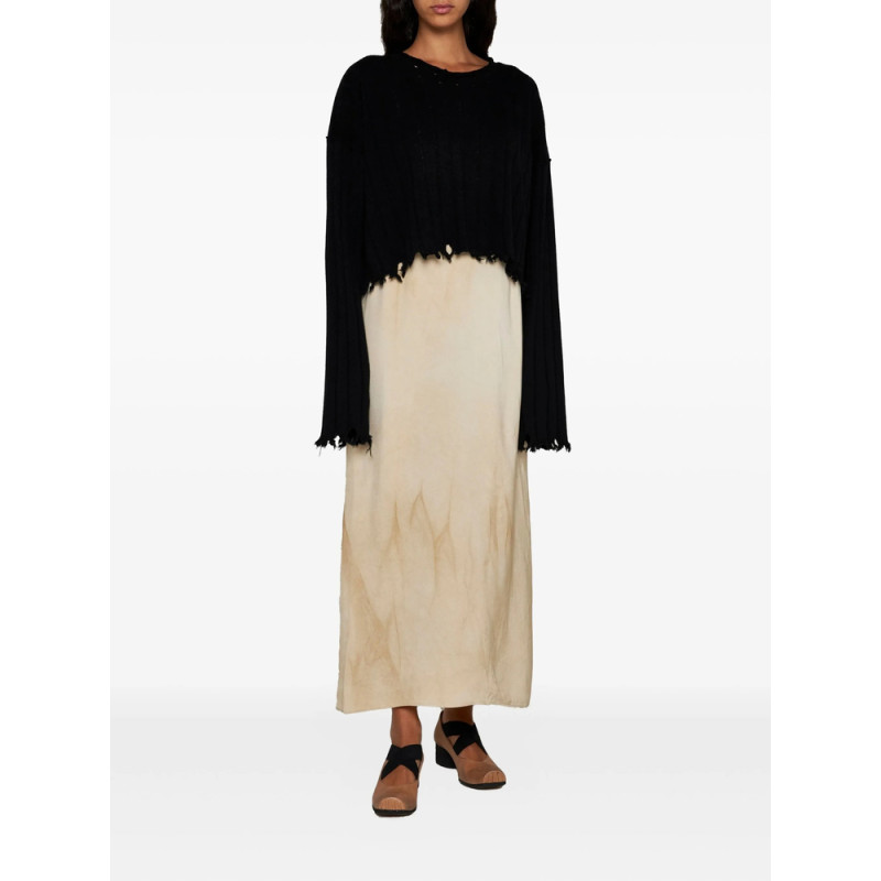 Uma Wang Fringed Raw-cut Hem Sweater