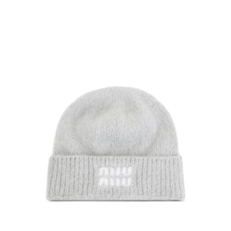 Miu Miu Logo-detail Beanie Hat