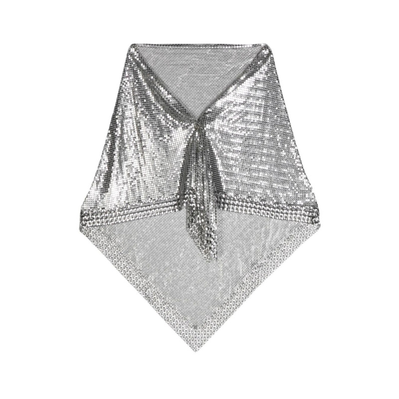 Rabanne Metallic Chain-mail Scarf