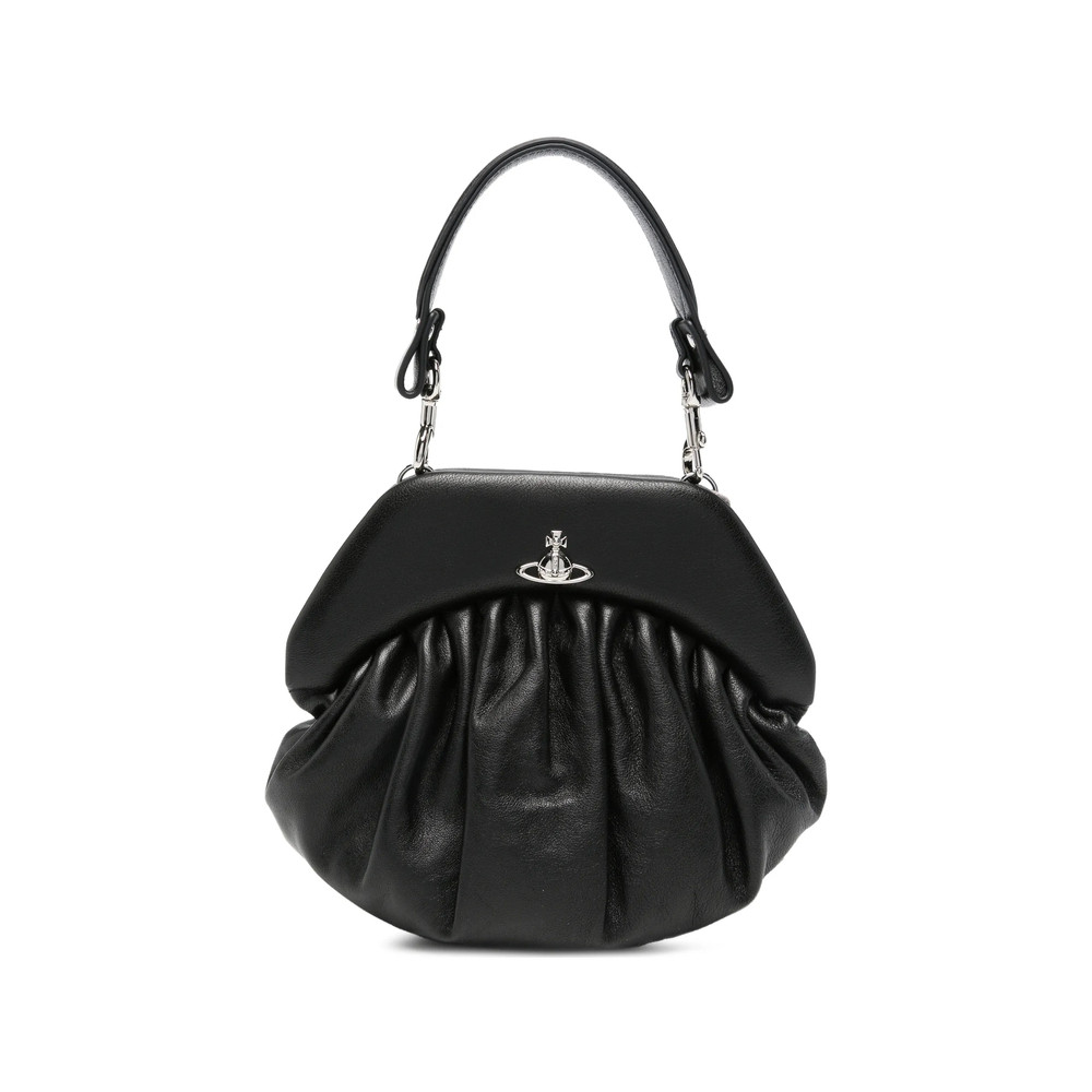 Vivienne Westwood Orb-plaque Ruched Tote Bag