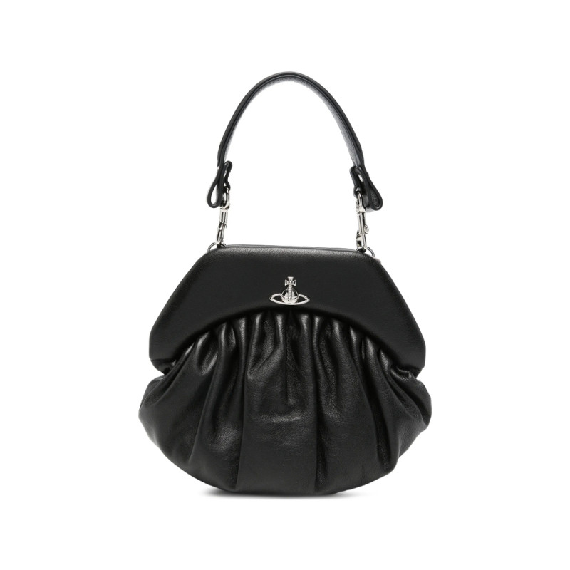 Vivienne Westwood Orb-plaque Ruched Tote Bag