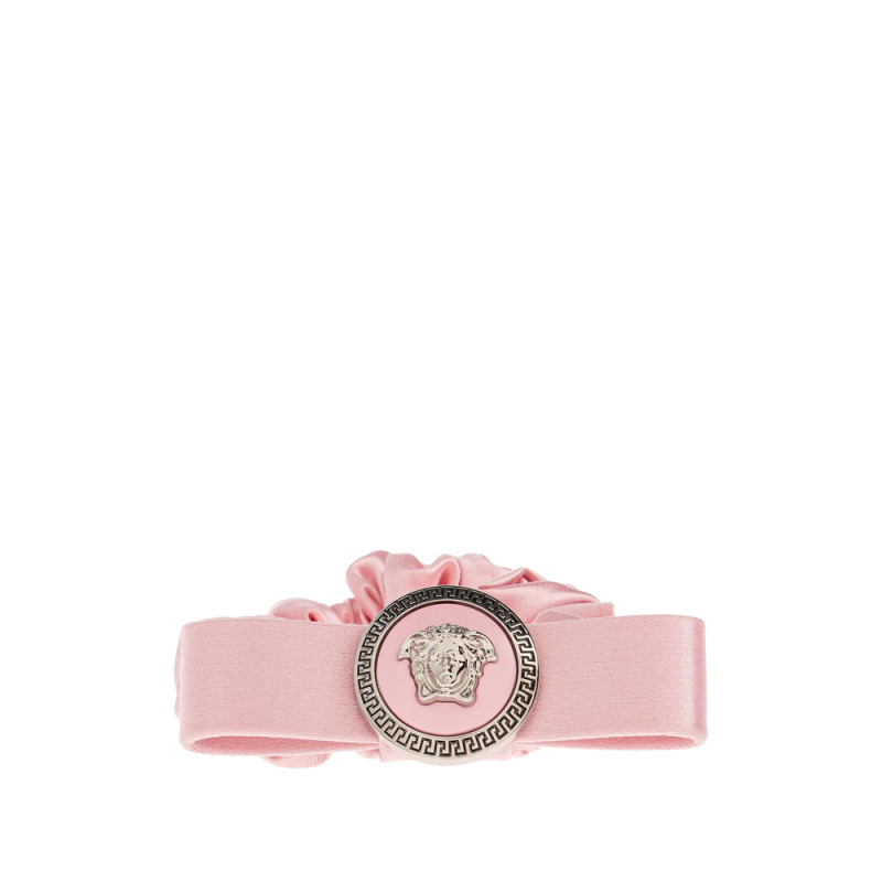 Versace Gianni Ribbon Satin Hair Scrunchie