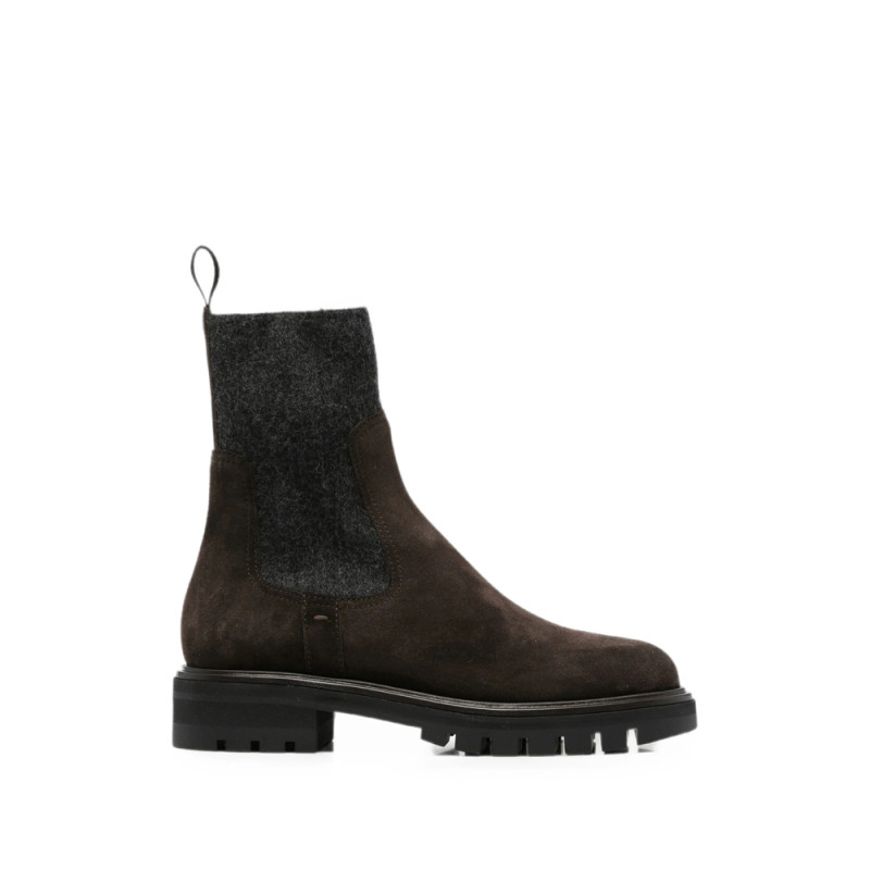 Henderson Baracco Ella Suede Panelled Boots