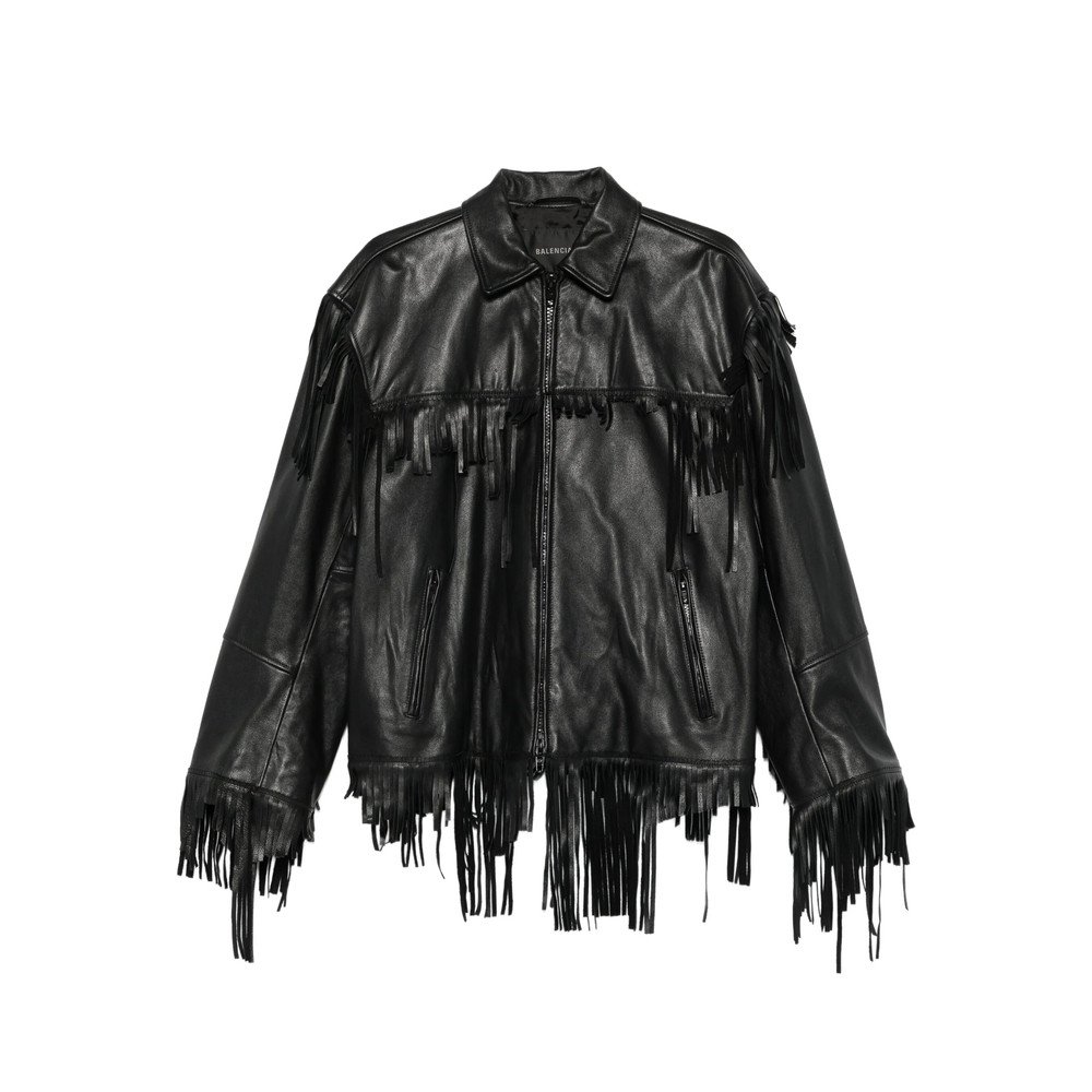 Balenciaga Fringed Leather Jacket