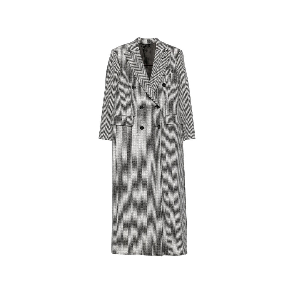 Eraldo Herringbone Double-breasted Coat
