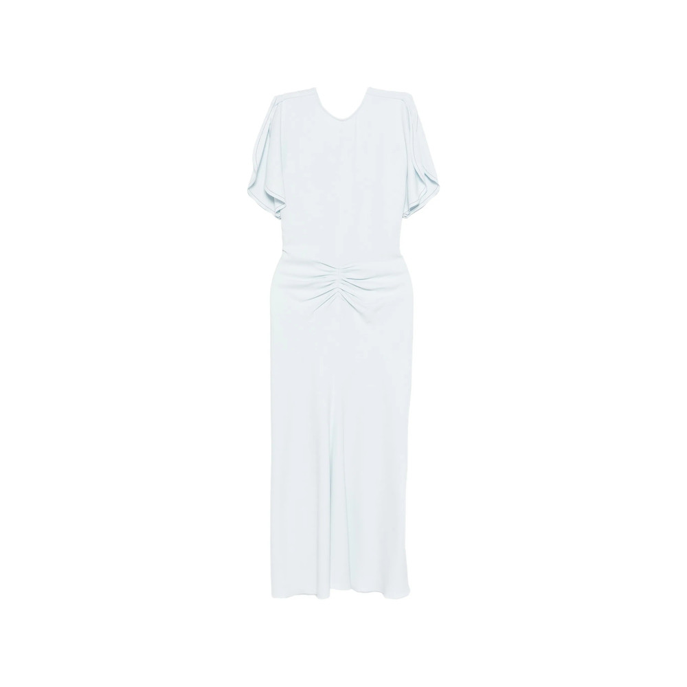 Victoria Beckham Gathered-waist Midi Dress